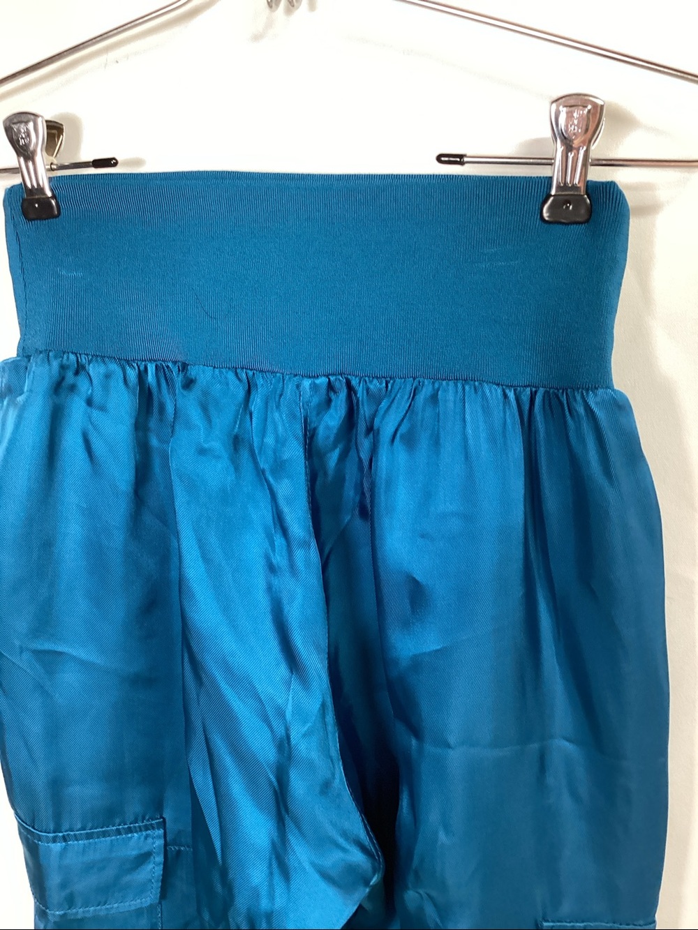 CINQ a SEPT Crepe Giles Pant Teal Blue/Green Size XS - Picture 11 of 13